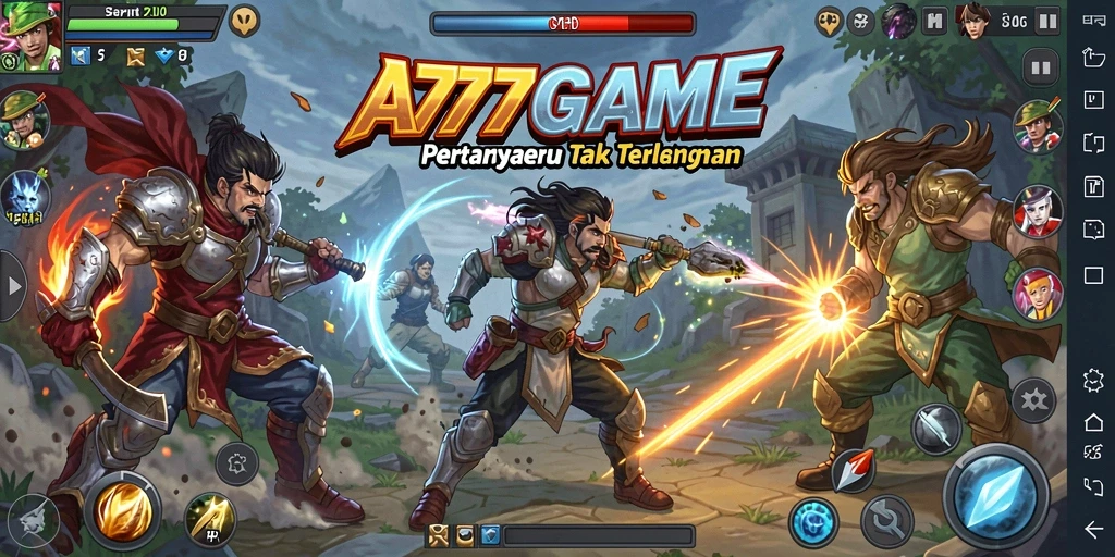 Tampilan memukau dari A777GAME saat bertarung.