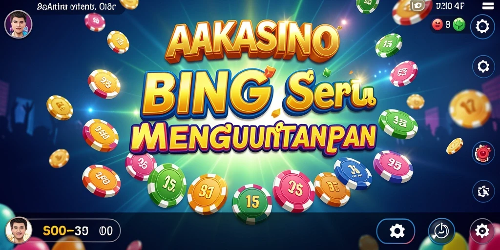 Tampilan gameplay seru dalam aplikasi Bingo AAKASINO.