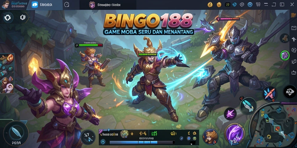 Gameplay BINGO188 yang mendalam dengan aksi MOBA yang seru.