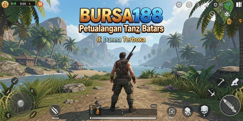 Screenshot BURSA188 menampilkan gameplay Open World dengan eksplorasi bebas.
