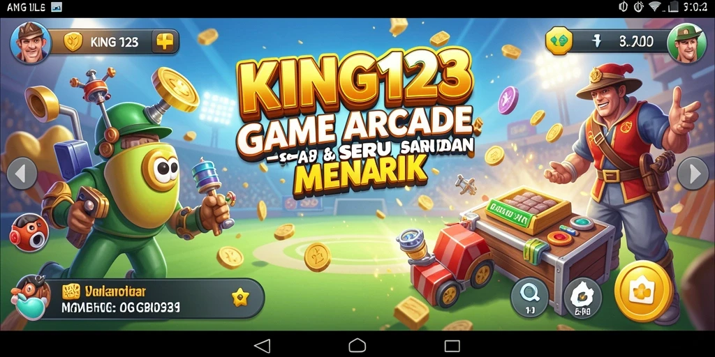 Tampilan gameplay menarik di KING123 dengan berbagai rintangan dan karakter.