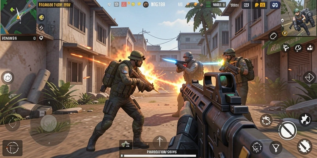 Tampilan gameplay menarik dari MDG188 dalam aksi TPS.