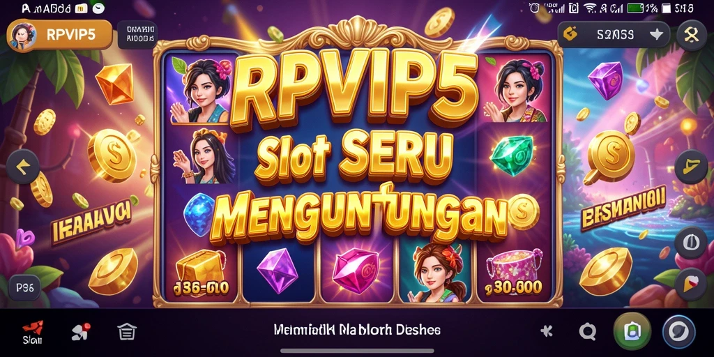 Screenshot RPVIP5 menampilkan gameplay Slot yang mengasyikkan dan interaktif.