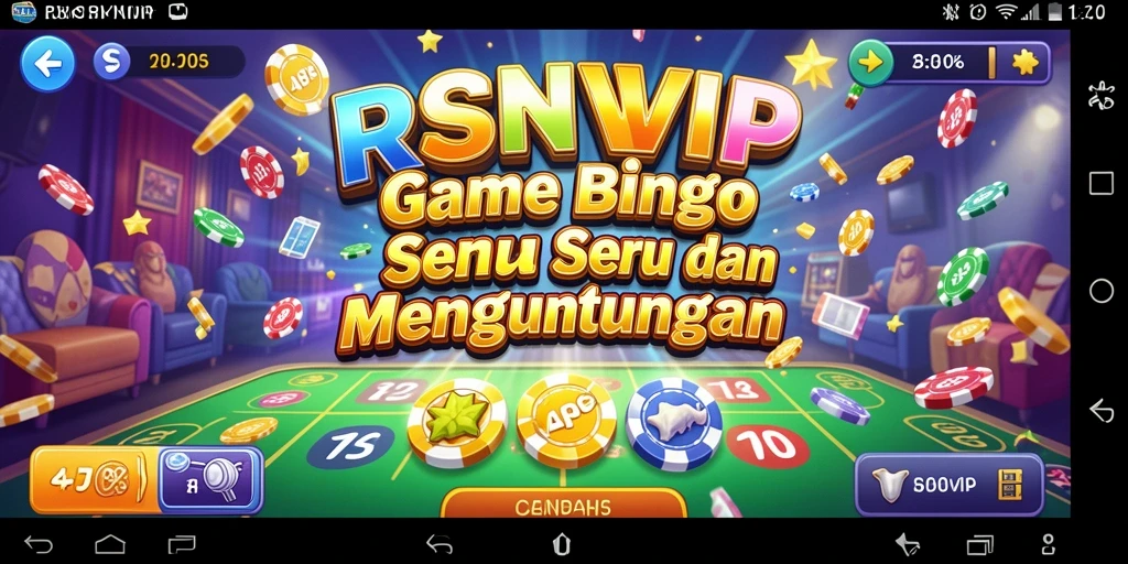 Tampilan gameplay RSNVIP yang seru dan interaktif dalam permainan Bingo.
